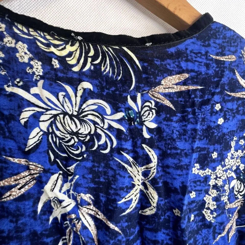 Jaase Moonlight Blue Jessie Short Floral Dress‎ Size Small - Picture 5 of 13